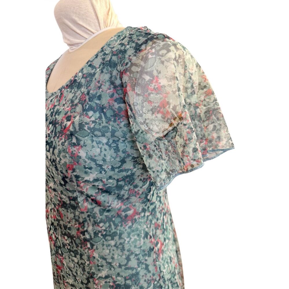 Coldwater Creek Meadow Charm Mesh Dress Small - Picture 6 of 9